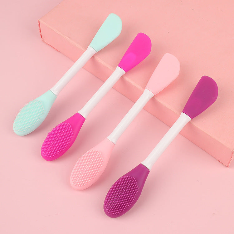 Double-Ended Silicon Face Mask applicator & Cleaning brush- Gentle Skincare Tool