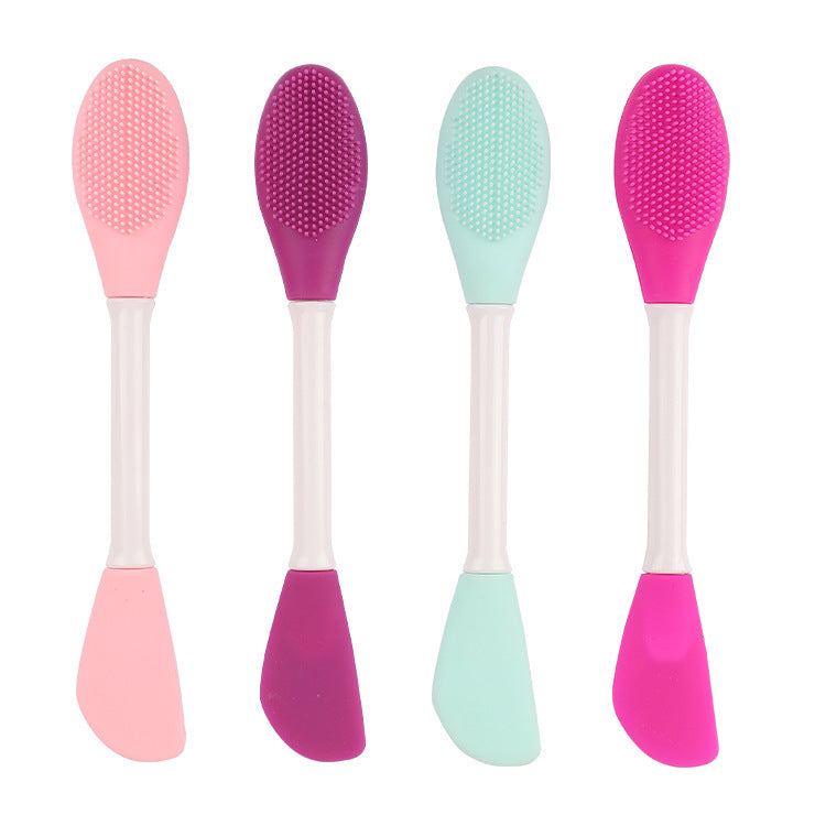 Double-Ended Silicon Face Mask applicator & Cleaning brush- Gentle Skincare Tool