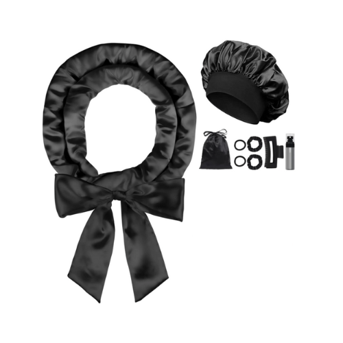 Satin Heatless Curling Set- "Midnight Waves"