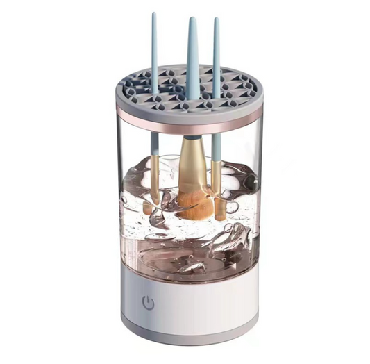 Electric Makeup Brush Cleaner & Dryer - Automatic Deep Cleaning Tool with Fast Spin Dry (USB Powered)
