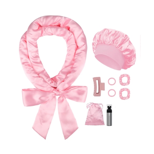 Satin Heatless Curling Set - "Blush Babe"