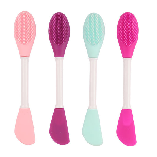 Double-Ended Silicon Face Mask applicator & Cleaning brush-  Gentle Skincare Tool